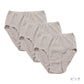 レディース 綿100 ショーツ ハイウエスト 3枚セット M L LL 下着 肌着 パンツ 婦人 女性 薄手 黒 ピンク グレー 脇縫いなし コンパクト まとめ買い