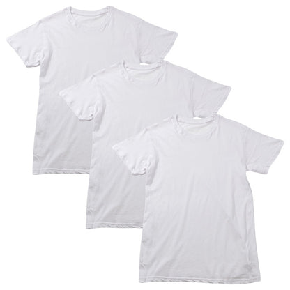 メンズ 半袖 綿100% インナー tシャツ 丸首 3枚セット M L LL 半袖シャツ 紳士 肌着 下着 男 アンダーウェア 薄手 コットン 綿 白 ホワイト 白シャツ シンプル まとめ買い