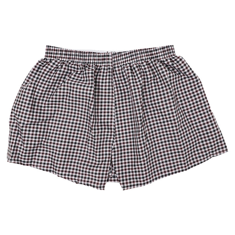 メンズ トランクス 前閉じ 前とじ パンツ チェック柄 下着 インナー M L LL 布帛 ポリエステル100 肌着 紳士 男性用 メンズ下着 総柄 アンダーウェア リラックス おしゃれ カジュアル ベーシック 普段使い 洗い替え さらさら ギフト 父の日 誕生日