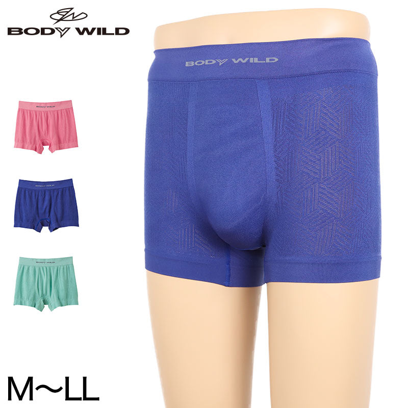 グンゼ ボディワイルド メッシュ ボクサーパンツ メンズ 下着 BodyWild M～LL (GUNZE BODYWILD メンズボクサー 吸汗速乾 男性 下着 紳士 肌着 インナーウェアー ブリーフ シンプル 前とじ メッシュ 冷感 M L LL) (在庫限り)