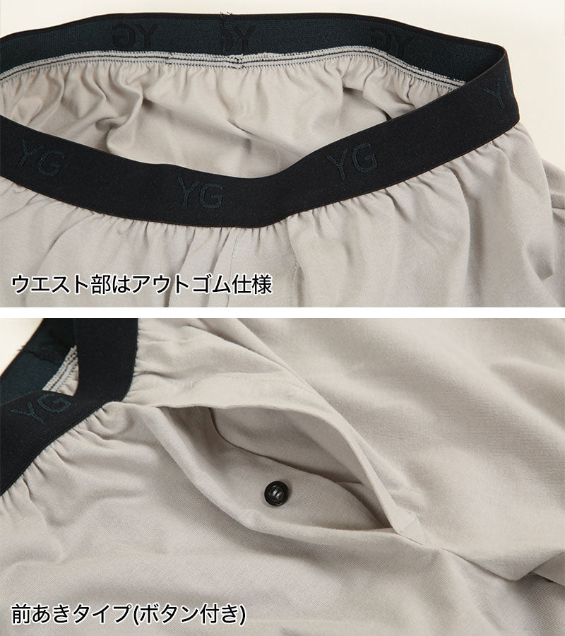 グンゼ YG メンズ トランクス ニット 綿100％ 下着 パンツ 男性 2枚セット M～LL (GUNZE YG ニットトランクス インナー インナーウェアー 前あき 柔らか ゆったり 肌着 ソフト M L LL) (在庫限り)