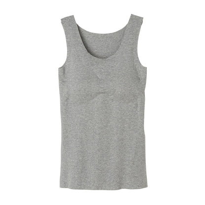 ブラタンク カップ付き タンクトップ 綿混 グンゼ キレイラボ フィッテ M L LL 3L 完全無縫製 縫い目なし カットオフ アンダーゴムなし 洗濯タグなし 脇縫いなし ノンワイヤー レディース Fitte 敏感肌 インナー 下着 ブラトップ 肌着