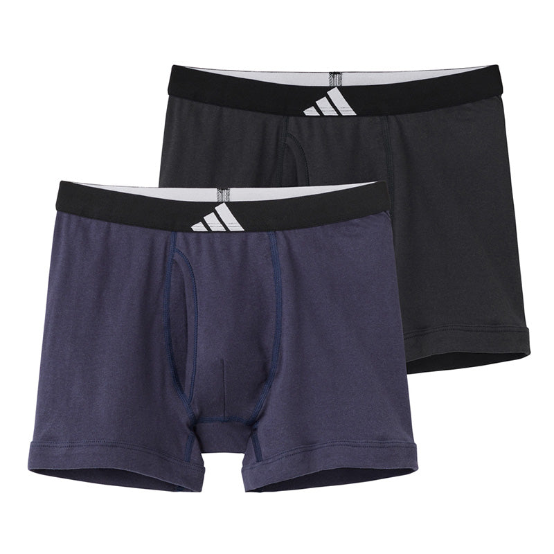 ボクサーパンツ メンズ アディダス 前開き 2枚組 M L LL グンゼ adidas ボクサーブリーフ 下着 男性 ボクサー パンツ インナー 前あき 普段使い 洗い替え 2枚セット