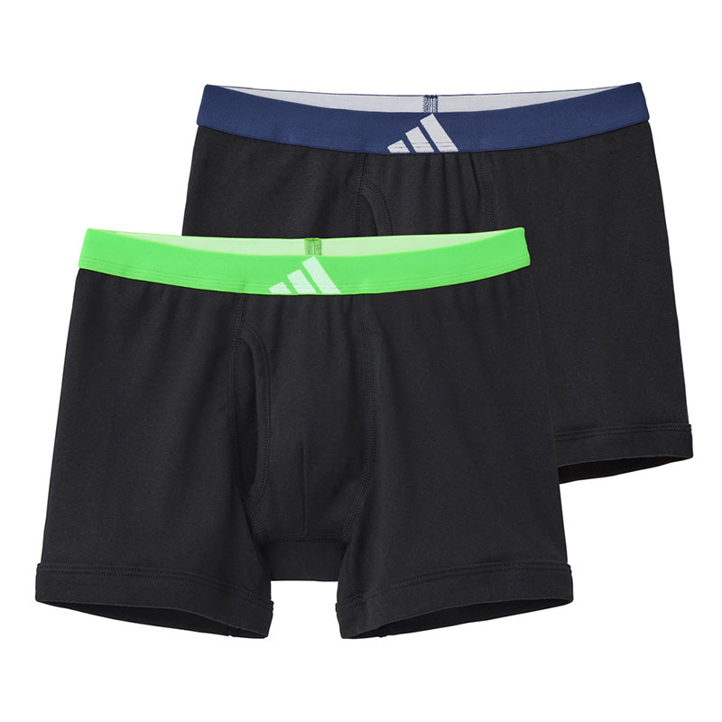 アディダス メンズ インナー ボクサーブリーフ 下着 男性用 紳士用 大人用 2枚組 グンゼ M L LL adidas 綿 ストレッチ 通勤 普段使い スポーツ ジム ランニング トレーニング 快適 動きやすい 通気性 吸汗 蒸れにくい シンプル かっこいい ブランド 定番