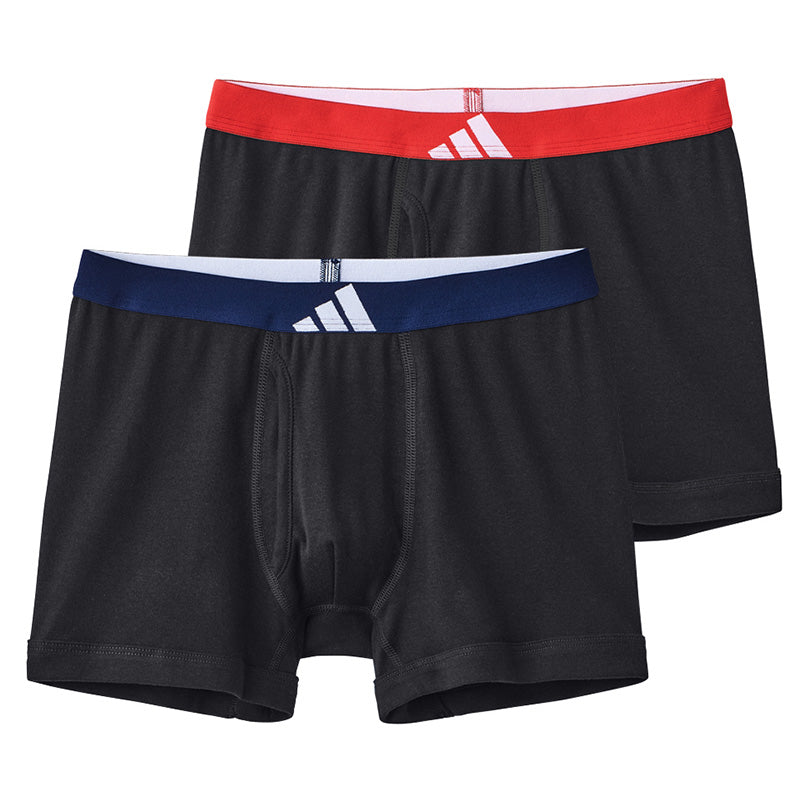 アディダス メンズ インナー ボクサーブリーフ 下着 男性用 紳士用 大人用 2枚組 グンゼ M L LL adidas 綿 ストレッチ 通勤 普段使い スポーツ ジム ランニング トレーニング 快適 動きやすい 通気性 吸汗 蒸れにくい ブランド 定番