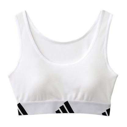 アディダス ジュニアブラ ハーフトップ 子供 150cm 160cm 165cm ハーフトップブラ ジュニア 女子 中学生 adidas 小学生 女の子 女児 スクールインナー 肌着 カップ付きインナー ブラ ファーストブラ スポブラ グンゼ