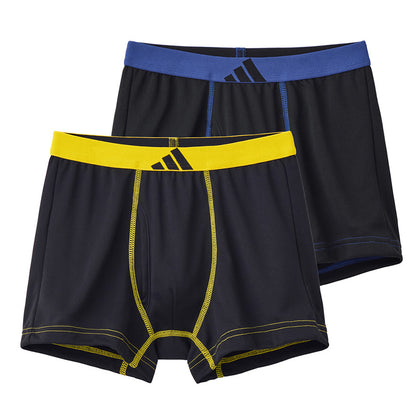 アディダス 男の子 インナー ボクサーブリーフ 下着 ジュニア ボーイズ グンゼ 140 150 160 170 cm adidas 子供用 キッズ 2枚組 綿 ストレッチ 通学 部活 体育 普段使い スポーツ ブランド シンプル かっこいい 快適 動きやすい 吸汗 通気性 成長期