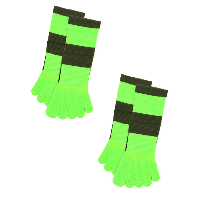 グンゼ アクティブスタイル 5本指ソックス レディース ショートソックス 2足セット 23 24 25 cm 靴下 スポーツ 消臭 吸汗速乾 メッシュ 左右設計 アーチサポート 足首サポート 5本指靴下 婦人 ランニング ウォーキング ジム 通勤 通学 ジム クルー丈 まとめ買い