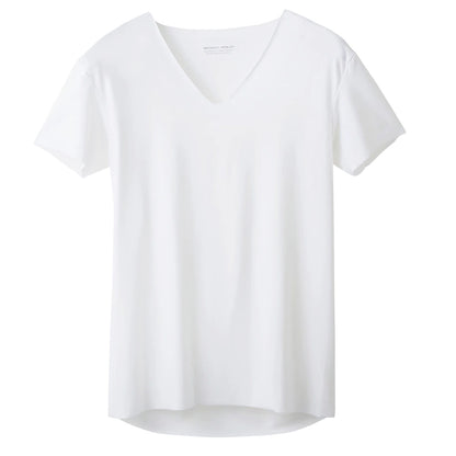 グンゼ ボディワイルド Tシャツ Vネック メンズ 半袖 肌着 M・L (bodywild 下着 ひびきにくい カットオフ インナー 薄い 軽い AIRZ) (在庫限り)