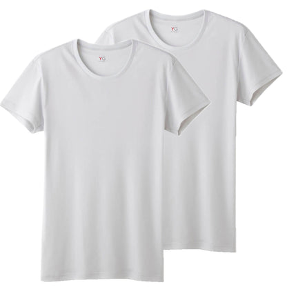グンゼ YG tシャツ メンズ 半袖 インナー クルーネック 速乾 防臭 2枚組 M～LL GUNZE インナーシャツ 男性 紳士 下着 肌着 丸首 吸汗速乾 ムレ 抗菌防臭 ニオイ対策 M L LL