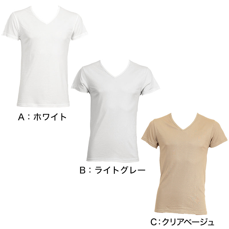 グンゼ インナー メンズ 半袖 速乾 防臭 Vネック tシャツ