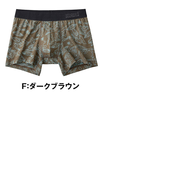 ボディワイルド メンズ ボクサーパンツ 前閉じ グンゼ M L LL 下着 パンツ アンダーウェア インナー ジャガード デザイン ナイロン 大きいサイズ 通気性 フィット 快適 おしゃれ ブランド シンプル デイリー スポーツ