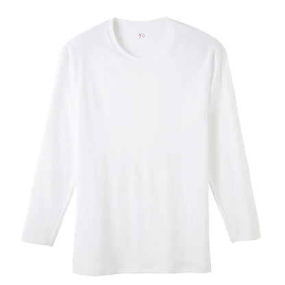 グンゼ tシャツ メンズ 長袖 綿100% 厚手 秋冬 あったか インナー 9分袖 クルーネック M～LL YG 厚地 暖かい 男性 下着 肌着 コットン 綿 丸首 アンダーウェア