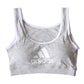 グンゼ adidas 女児ハーフトップ 150～165cm (ハーフトップ グンゼ adidas ジュニアブラ 小学生 中学生 女の子 女児 スクールインナー 肌着 カップ付きインナー ブラ かぶりイプ ファーストブラ スポブラ グンゼ 150 160 165) (在庫限り)