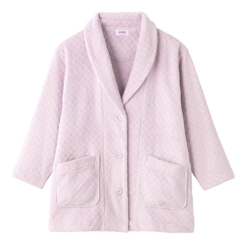 グンゼ ジャケット 羽織物 ボア起毛 レディース S M L GUNZE ボア 起毛 秋 冬 暖かい 冷え もこもこ ルームウェア プレゼント あったか あたたか ふわふわ 敬老の日 ギフト 母の日 (送料無料)