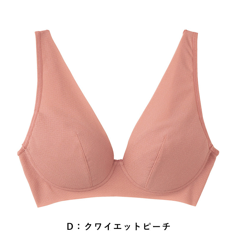 グンゼ KIREILABO Fitte ノンワイヤーブラジャー M～LL (キレイラボ フィッテ オーガニックコットン レディース ブラジャー インナー 敏感肌)