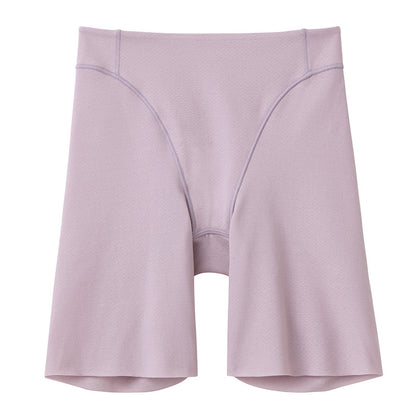 KIREILABO Fitte ロングガードル M L LL キレイラボ フィッテ オーガニックコットン レディース ショーツ インナー 敏感肌 転写プリント タグレス 黒 ベージュ 肌色 パープル 紫