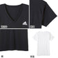 アディダス tシャツ メンズ Vネック 半袖 インナー 2枚組 M～LL (シャツ 2枚セット 綿混 adidas グンゼ ストレッチ v首 速乾 ドライ 白 黒) (在庫限り)