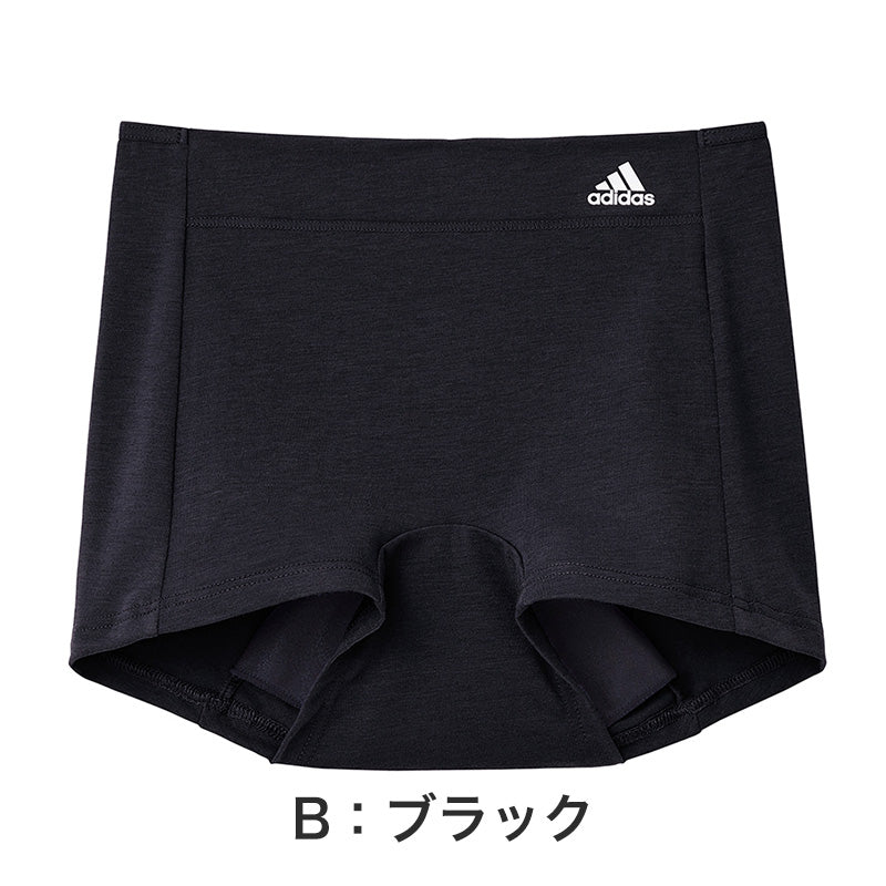 グンゼ ADIDAS 女児サニタリーショーツ1分丈 150～165cm(女子 サニタリー パンツ アディダス 紺 黒 スポーツ 深履き 1分丈) (在庫限り)