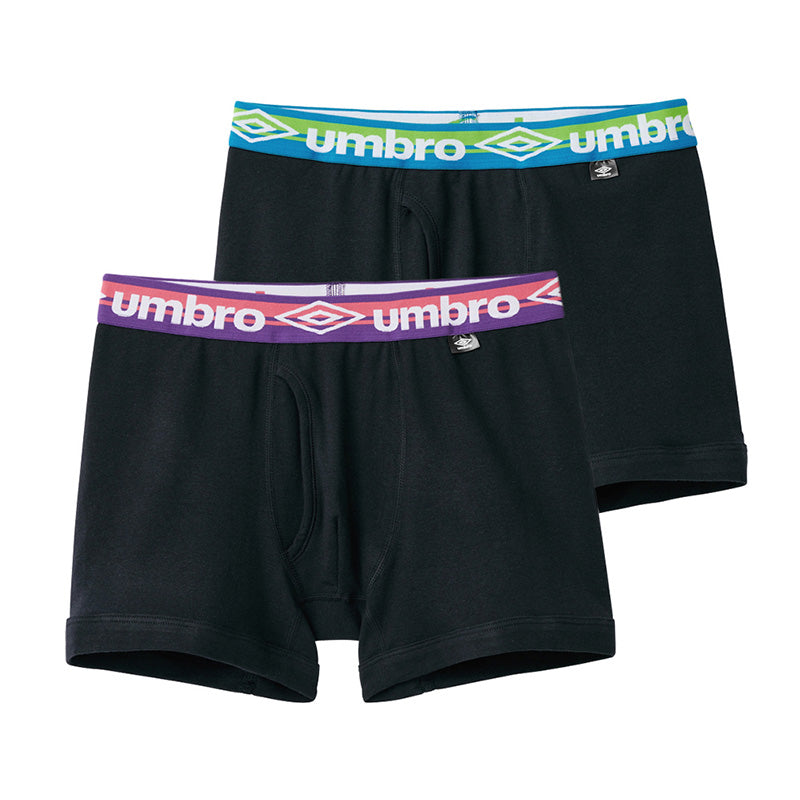 グンゼ umbro 大人　ボクサーブリーフ 2枚 セット 綿100 M～LL (アンブロ メンズ パンツ 前あき ボクサーブリーフ 下着 インナー 綿 吸汗速乾) (在庫限り)