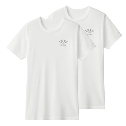 グンゼ キッズ tシャツ 男の子 半袖 クルーネック 2枚 セット 130～170cm umbro アンブロ 下着 子供 インナー ジュニア 速乾 スポーツ 体操 運動 部活 白 黒