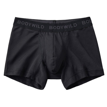 グンゼ ボディワイルド ボクサパンツー メッシュ 前あき M～LL bodywild ボクサーブリーフ 下着 インナー 男性 夏 吸汗速乾 シンプル 通気性 ムレ防止 速乾 ドライ 汗吸収 プレゼント ギフト 父の日