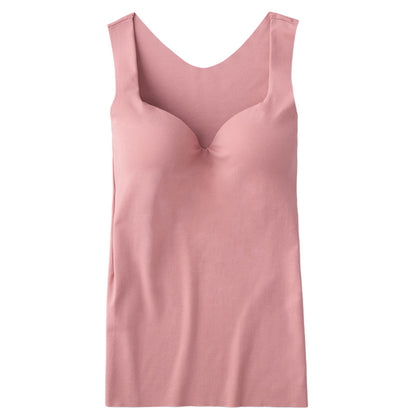 グンゼ ブラトップ タンクトップ インナー レディース カップ付き M L LL GUNZE 下着 女性 キレイラボ フィッテ 肌着 楽 ひびきにくい シームレス 締め付けない カラー 色