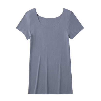 グンゼ レディース 2分袖 インナー 半袖 M～LL (キレイラボ フィッテ オーガニックコットン レディース インナー 綿 敏感肌)