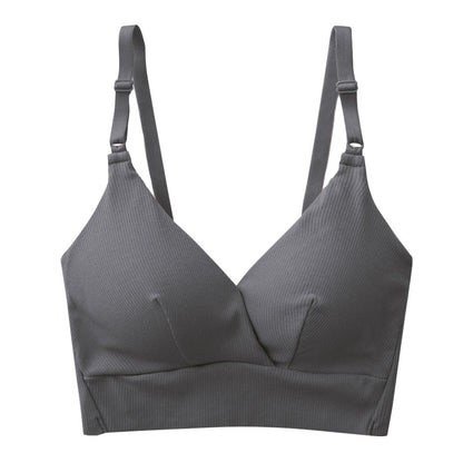 グンゼ レディース Fitte リブ ブラレット ブラジャー ブラ ノンワイヤー M～LL (GUNZE 下着 アンダーウェア キレイラボ フィッテ オーガニックコットン インナー 敏感肌 締め付けない) (在庫限り)
