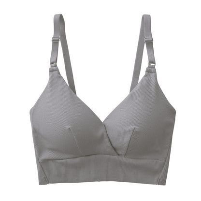 グンゼ レディース Fitte リブ ブラレット ブラジャー ブラ ノンワイヤー M～LL (GUNZE 下着 アンダーウェア キレイラボ フィッテ オーガニックコットン インナー 敏感肌 締め付けない) (在庫限り)