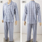 グンゼ パジャマ メンズ 長袖 綿100 S～LL 春夏 薄手 長ズボン 男性 gunze 介護 介護用パジャマ 寝巻 寝間着 部屋着 前開き ホームウェア ルームウェア シニア セットアップ 大きいサイズ チェック 敬老の日 プレゼント ギフト 父の日 (送料無料) (在庫限り)