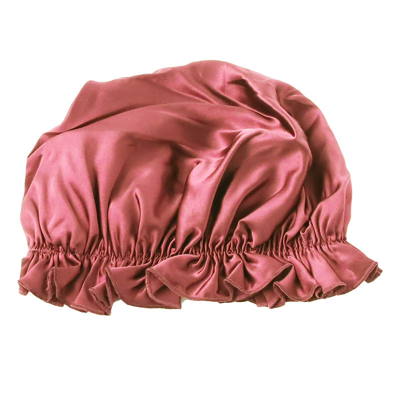 グンゼ ナイトキャップ シルク ゴム紐 レディース 就寝用 睡眠 帽子 保湿 ヘアケア M・L シルク100% 絹 ロングヘア 髪 ケア グッズ 女性 プレゼント (送料無料) (在庫限り)