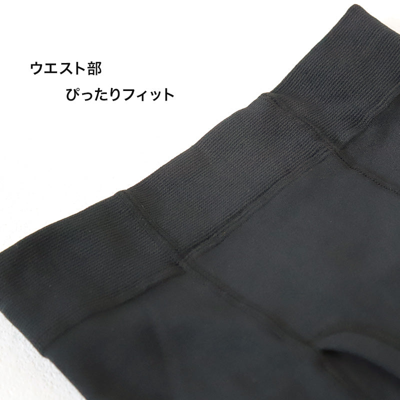 グンゼ 裏起毛 メンズ タイツ 240デニール 10分丈 前あき M・L ホットマジック ズボン下 ロングタイツ レギンス スパッツ 厚手 防寒 冬 冷え対策 (在庫限り)