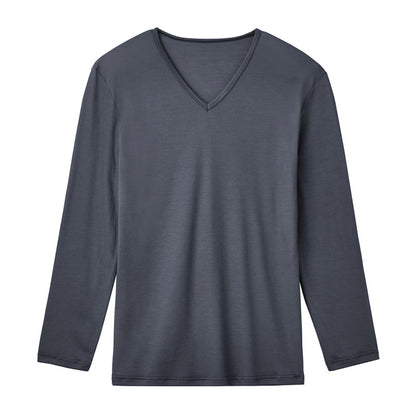 ファイヤーアセドロン メンズ インナー 長袖 Vネック Tシャツ 薄手 グンゼ  M L LL 半袖 吸湿発熱 暖かい ストレッチ 吸湿 放湿 汗冷え防止 肌着 下着 春夏 秋冬 オールシーズン 通勤 通学 ビジネス スポーツ ゴルフ ランニング ウォーキング ジム アウトドア
