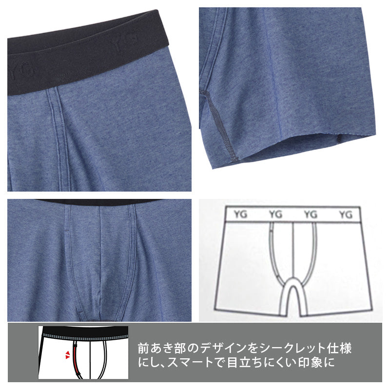 メンズ ボクサーブリーフ グンゼ 前あき 綿混 吸汗速乾 抗菌防臭 カットオフ M L LL 伸縮性 快適 下着 通気性 ストレスフリー アルゴフォルムカット 吸水速乾 インナー ソフトフィット 肌触り 蒸れにくい シンプル デイリー 高機能
