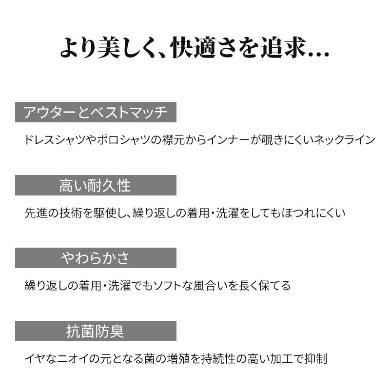 グンゼ YG インナー メンズ 長袖 vネック カットオフ ロングスリーブ M～LL GUNZE 下着 透けない 男性 紳士 肌着 インナーシャツ v首 CUTOFF tシャツ ひびきにくい 抗菌 防臭