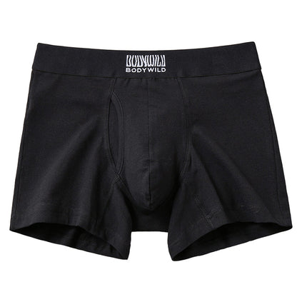 グンゼ ボディワイルド ボクサーパンツ 前開き メンズ 綿 M～LL 綿混 ストレッチ ボクサーブリーフ インナー 下着 男性 ロゴ 前あき 赤 黒 紺 白 灰 GUNZE BODYWILD
