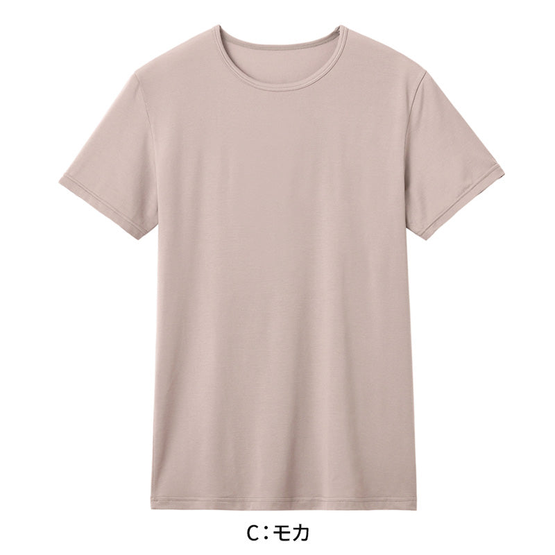 アセドロン クルーネック Tシャツ グンゼ メンズ M L LL gunze