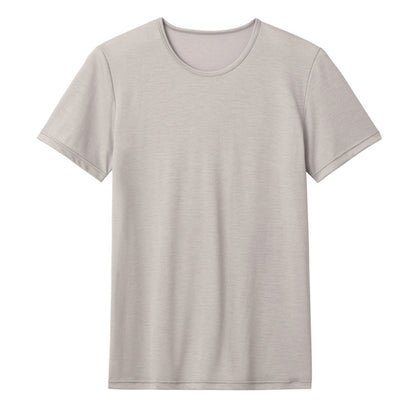 アセドロン クルーネック Tシャツ グンゼ 鹿の子 クールマジック メンズ M～LL gunze coolmagic 吸汗速乾 消臭 丸首 半袖 シャツ 下着 肌着 インナー 夏 プレゼント ギフト 父の日 (在庫限り)