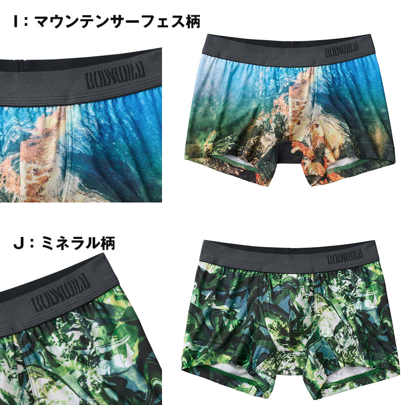 グンゼ ボディワイルド ボクサーパンツ 前閉じ M・L GUNZE BODYWILD ボクサーブリーフ 下着 肌着 インナーウェア ストレッチ 柄物 プリント 前とじ プレゼント ギフト 父の日