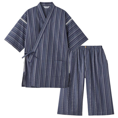 甚平 メンズ おしゃれ 夏 ブランド M L LL グンゼ 甚兵衛 和服 和装 作務衣 着物 羽織り パジャマ 寝巻き 部屋着 アウター ホームウェア ルームウェア 父の日 ギフト プレゼント 30代 40代 50代 60代 70代  M L LL (送料無料)