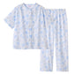 グンゼ パジャマ レディース 半袖 綿100 クールマジック 夏用 春 S M L LL 3L 大きいサイズ 薄手 涼しい GUNZE 長ズボン 吸汗速乾 花柄 プレゼント ギフト 母の日 敬老の日 (送料無料)