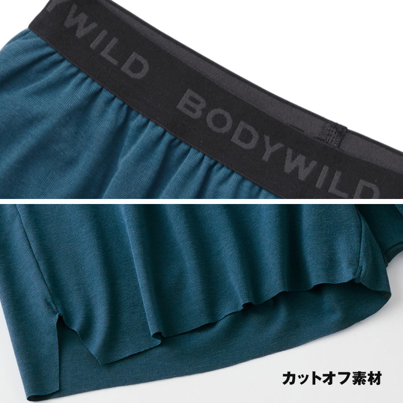 ボディワイルド ニットトランクス ブリーフ内臓 メンズ グンゼ 前とじ M・L bodywild 男 紳士 ボクサー 下着 パンツ 肌着 インナー ストレッチ フィット 綿混 ゆったり