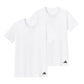 アディダス 綿100 Tシャツ メンズ 2枚組 グンゼ M L LL クルーネック 丸首 肌着 下着 インナー シャツ 2枚セット adidas gunze 白 黒 プレゼント ギフト
