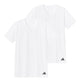 アディダス v首 Tシャツ 綿100 メンズ 2枚組 グンゼ M L LL vネック 肌着 下着 インナー シャツ 2枚セット adidas 白 黒 プレゼント ギフト