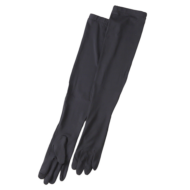 クールマジック 5本指 アームカバー 60cm丈 ロング グンゼ 吸水速乾 冷