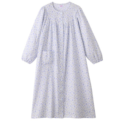 ネグリジェ グンゼ パジャマ レディース 綿100 長袖 M L LL gunze 綿100% ダブルガーゼ 女性 さらさら 薄手 寝巻き 花柄 ナイトウェア ホームウェア ルームウェア 母の日 敬老の日 春 夏 (送料無料)