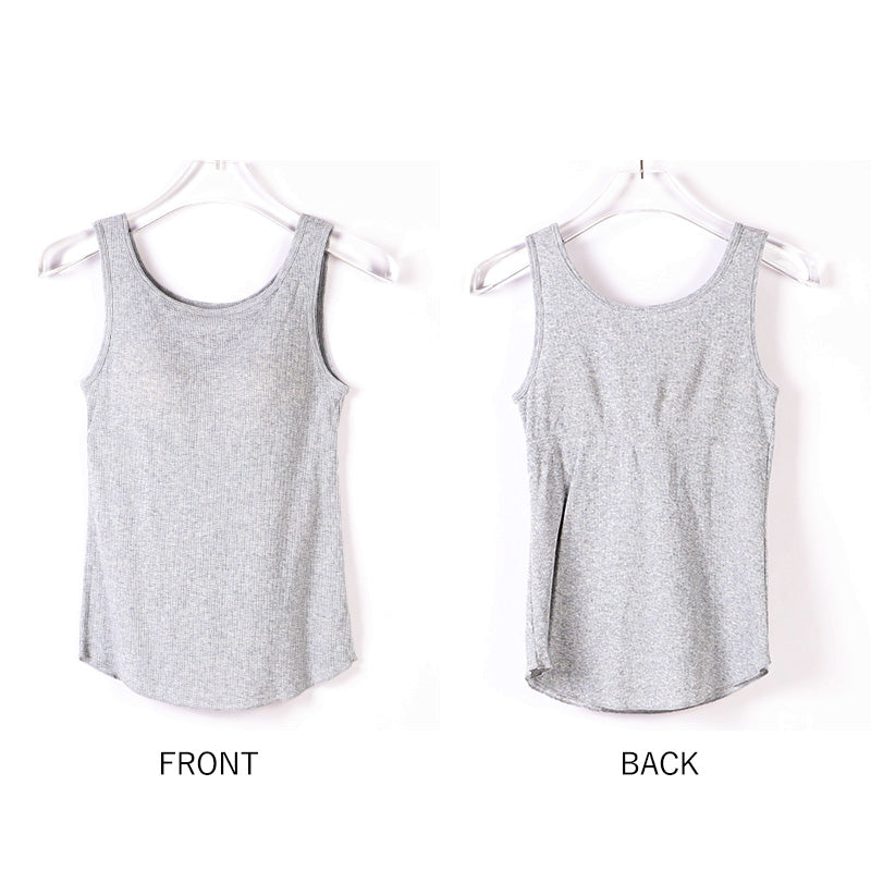 グンゼ キテミル カップ付き タンクトップ 綿100 リブ M L レディース kitemiru ブラトップ ラン型 リブ 綿 インナー アウターに合う ノンワイヤー