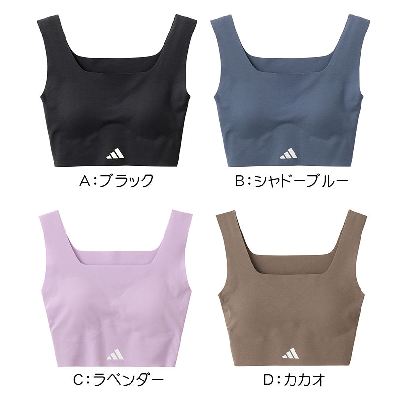 ５点！スポーツブラ トップス アディダス レースブラジャー シルバー光沢 迷彩 アディダス ガールズ ハーフトップ 無縫製 スポーツブラ 150 160 165