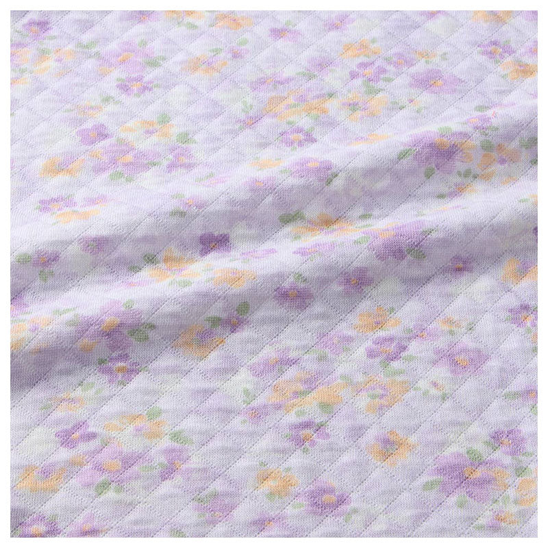 グンゼ パジャマ レディース 長袖 保温 大きいサイズ 上下セット S M L LL 3L 綿混 長パンツ ルームウェア キルトパジャマ 秋 冬 あったか ニット 中わた 寝巻 寝間着 部屋着 防寒 ホームウェア ルームウェア 花柄 敬老の日 ギフト プレゼント (送料無料)